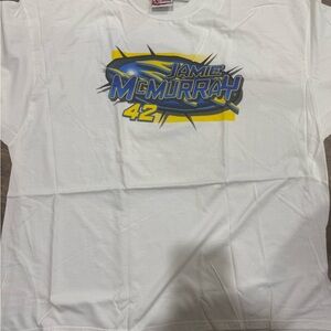 White Graphic T-Shirt Jamie McMurray